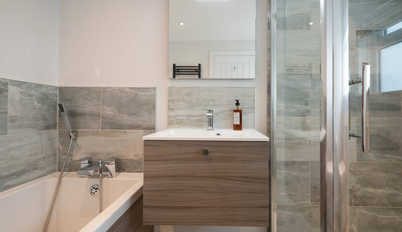 The first floor family bathroom. 