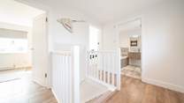 Subtle white and grey interior throughout setting a cosy and fresh feel.