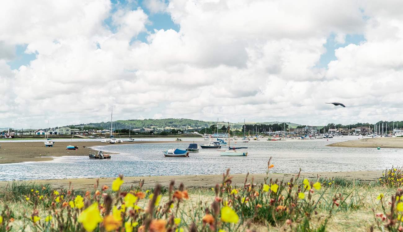 The Isle of Wight is surrounded with wonderful walking trails for you and your dog, why not admire Bembridge Harbour!