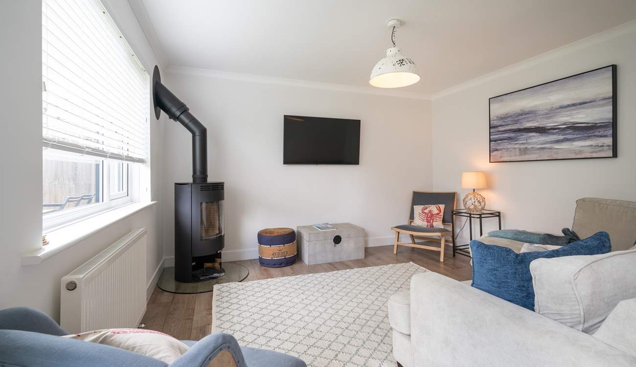 Spend an evening in, curled up on the sofa, with the warmth of the wood-burner burning away.