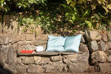 Perhaps enjoy a cup of tea in the sunshine with a good book in this little nook.