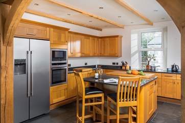 The kitchen is very well-equipped for all your culinary needs.