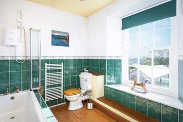 Even the family bathroom has wonderful views.
