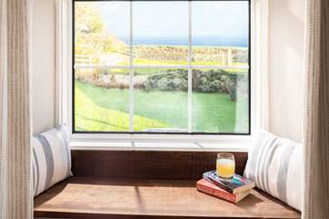 Two of the bedrooms have wonderful sea views.