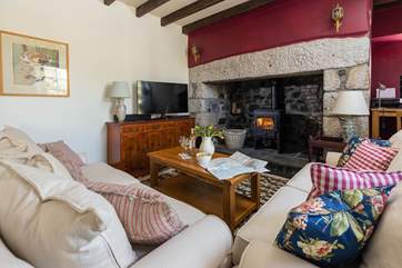 Snuggle in front of the fire together with a good film.