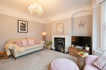 Unwind in the comfy sitting-room after a day sightseeing.