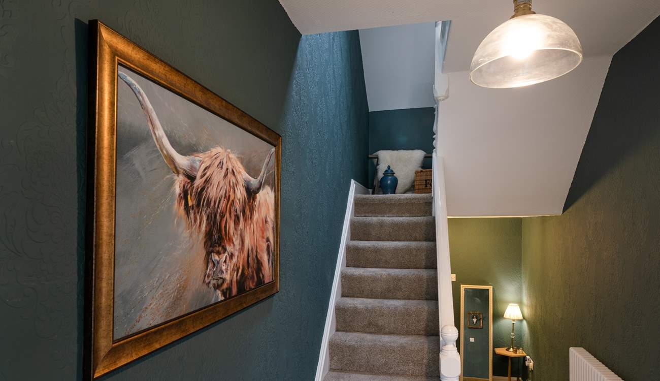 Imposing hallway and landing.