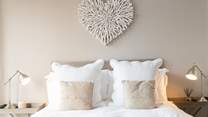 Beautiful bedding awaits. 
