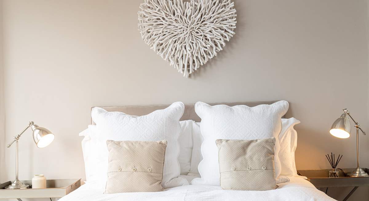 Beautiful bedding awaits. 