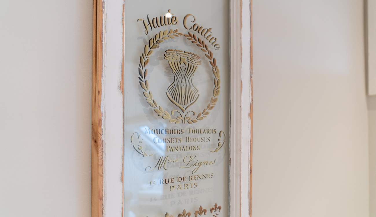 Gorgeous touches throughout.