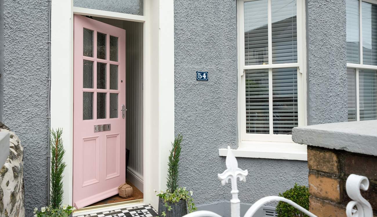 Come on in through the pink door.......