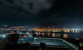 Fishguard harbour by night. - Thumbnail Image