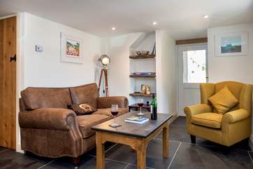 The comfy living area where you can plan your adventures for the following day.