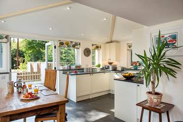 Enjoy leisurely breakfasts at North Beer Cottage.