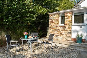 There are a choice of places to sit out and enjoy the peace and tranquility or even a cream tea - and why not!