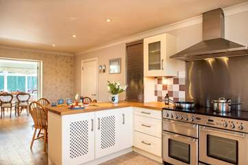 The dining-room leads off from the kitchen/breakfast-room making it easy when serving up your holiday meals.
