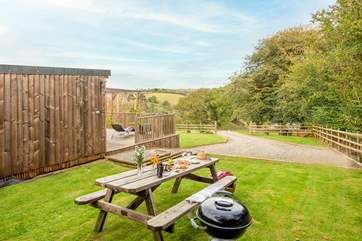 The picnic table provides another great spot to sit out and enjoy the setting and perhaps a good excuse to fire up the barbecue.