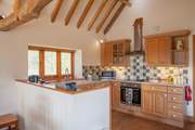 The fully equipped kitchen has all that you need to prepare that special meal.