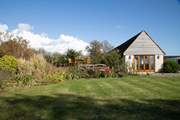 The garden is so spacious.