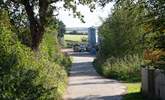 The lane that leads to the farmyard and Moorhen Cottage. - Thumbnail Image