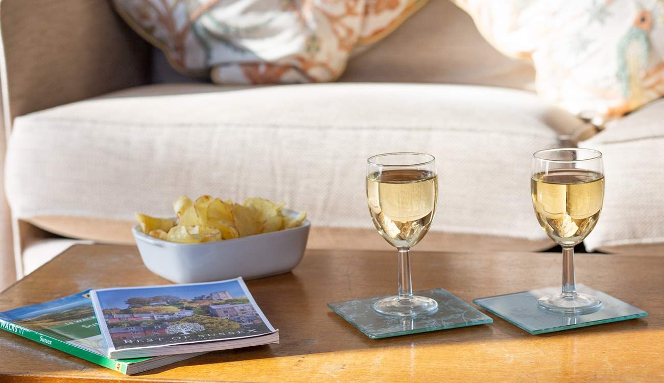 Lots of reading material on walks and places to visit in Sussex.