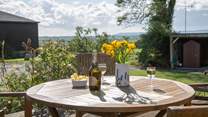 Enjoy your favourite tipple while taking in the views.
