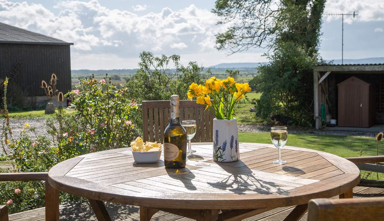 Enjoy your favourite tipple while taking in the views.