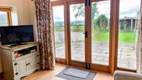 Great views of the garden and Pevensey Marshes.