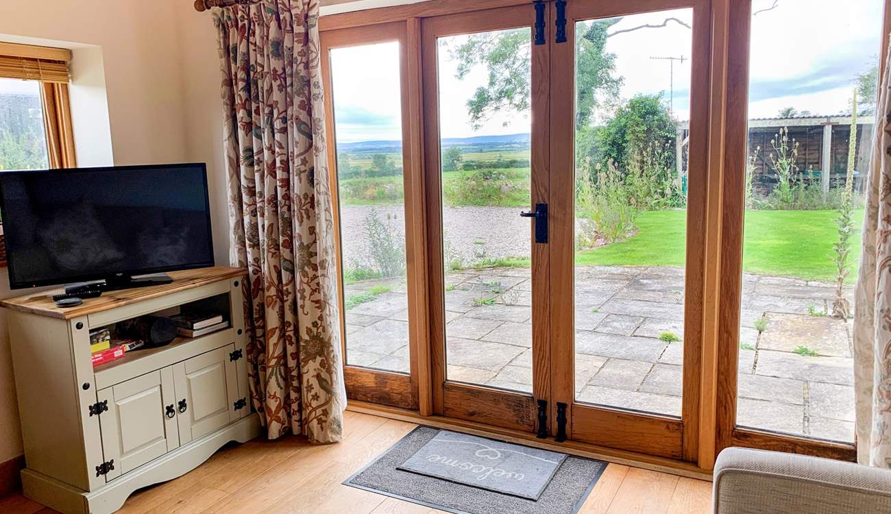 Great views of the garden and Pevensey Marshes.