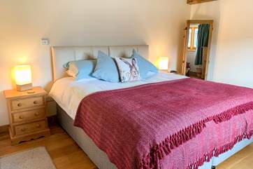 The bedroom has a super-king bed which can also be made into twin beds if required.