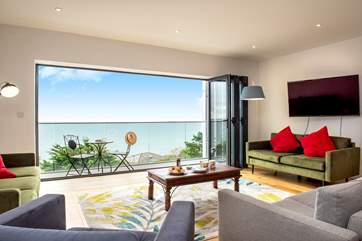 You won't really need the super size TV, the best thing to watch is the view out the window.