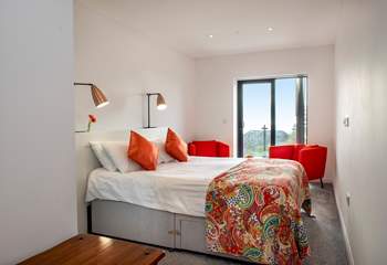 Bedroom 2 has fabulous views and an outside balcony shared with bedroom 3.