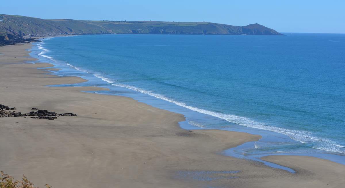 Cornwall's so called forgotten corner and when the tide is out you can walk for miles along the water's edge.