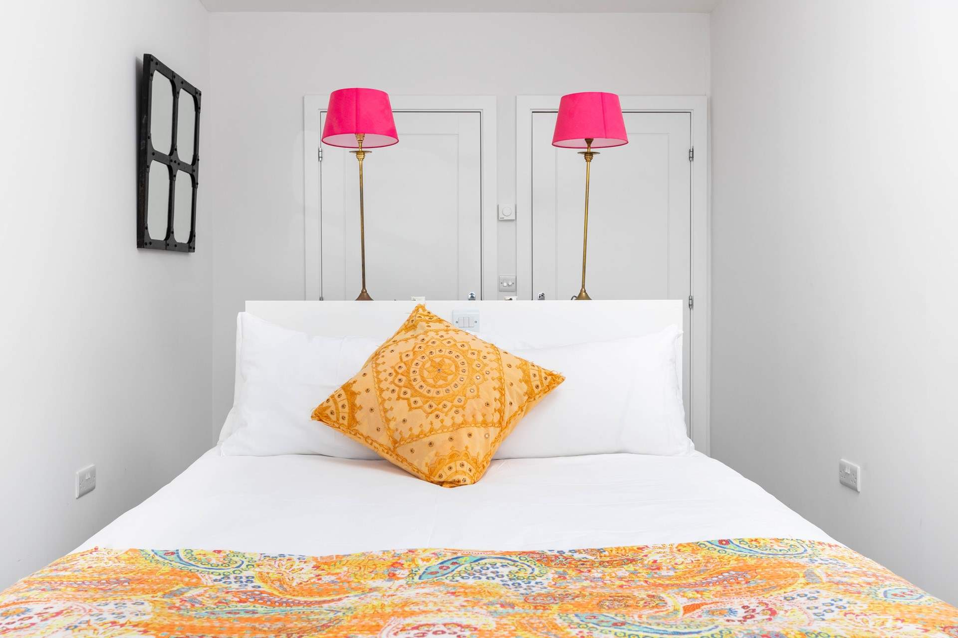 Bedroom 1 has a super-comfy bed which looks right out at the view.