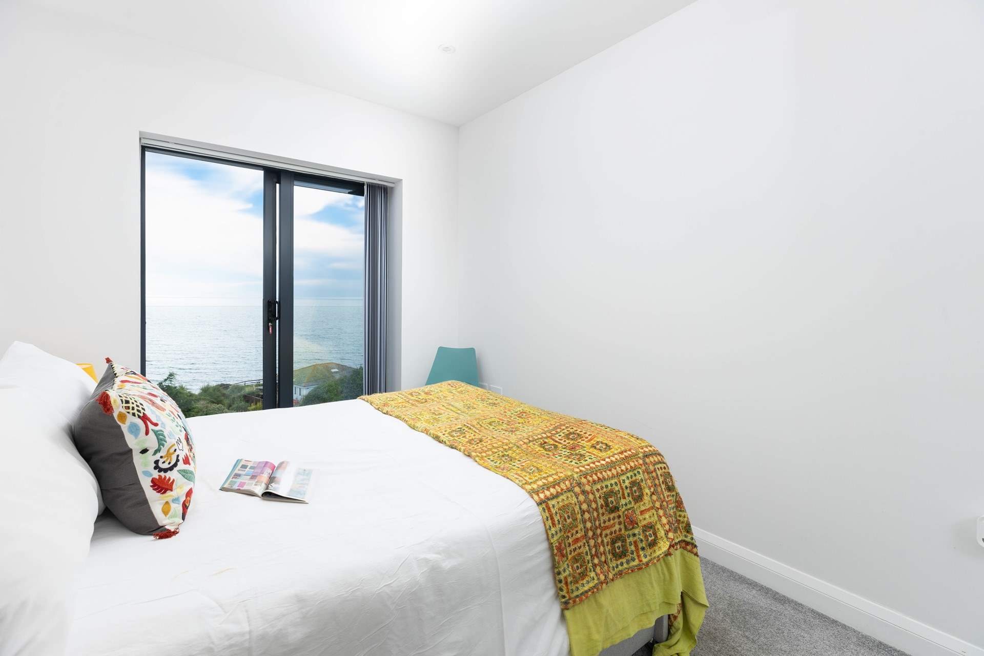 Bedroom 4 is on the second floor next to the living-room.