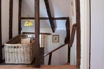 The stairs benefit from a handrail; please note the landing area is open so young children need to be supervised.