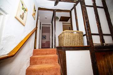 Young children should be supervised when upstairs owing to the open nature of the landing in this lovely old cottage.