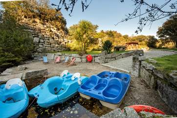 The pedalos are a fabulous feature - yours to use as you wish (life jackets must be worn and children must be supervised at all times around the lake please).