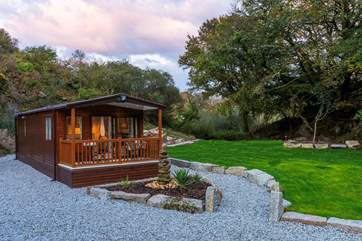 Looking back at the lodge.