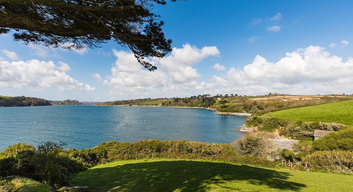 Why not hire a boat and spend some time exploring the Helford passage? 