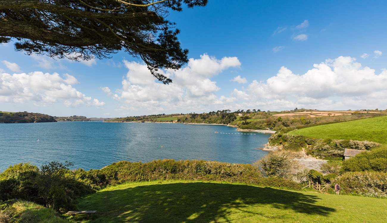 Why not hire a boat and spend some time exploring the Helford passage? 