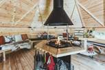 The stylish and oh-so-cosy woodfired barbecue hut.