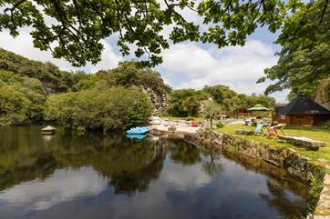 Hidden away in an old quarry near the Helford Passage in Cornwall, this Unique hideaway can only be described as something out of the ordinary.
