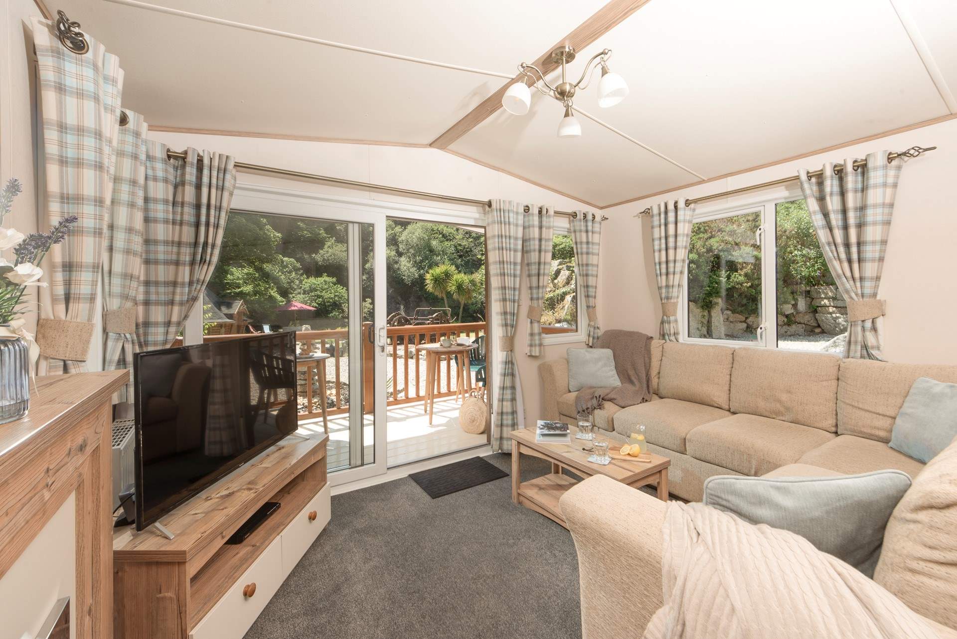 On rainy days, snuggle up on the sofa with a favourite family film. 