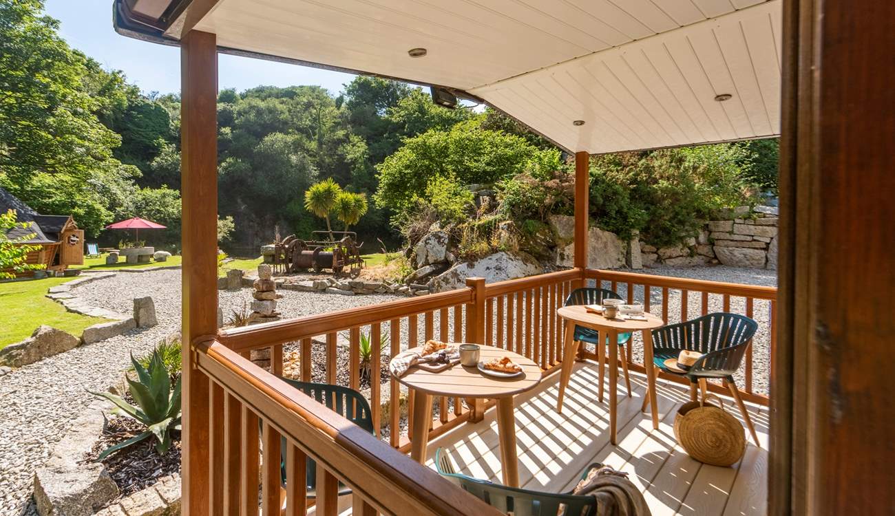 Savour your morning coffee while soaking up your serene surroundings. 