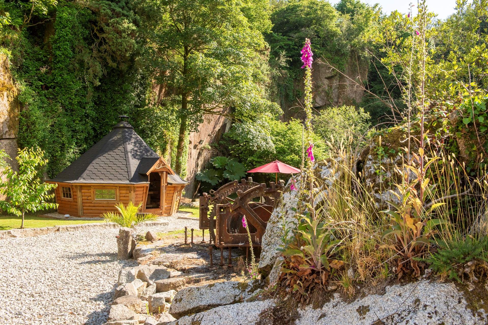 The cosy barbecue hut is such a special space. 