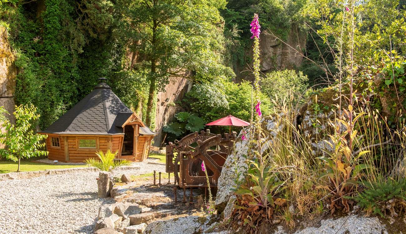 The cosy barbecue hut is such a special space. 