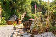 The cosy barbecue hut is such a special space.