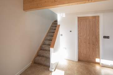 Stairs leading up to the first floor.