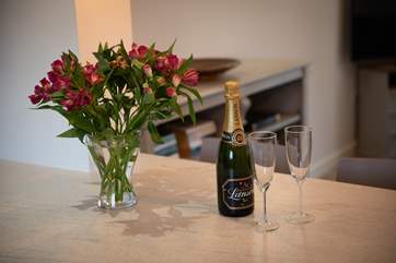 Anyone for a complimentary glass of bubbly!